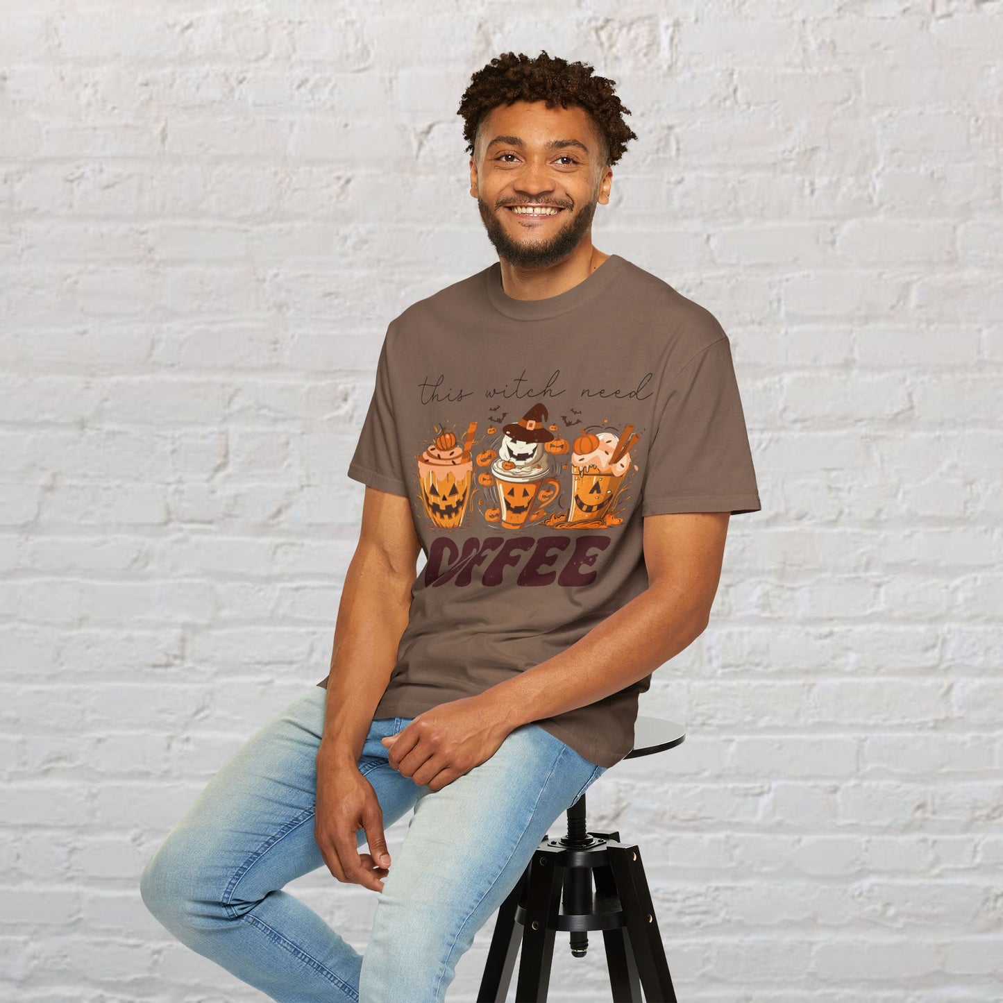 Spooky Mornings Coffee T-Shirt, Cute Ghost Tee, Fall Fashion, Halloween Apparel, Cozy Gift Idea
