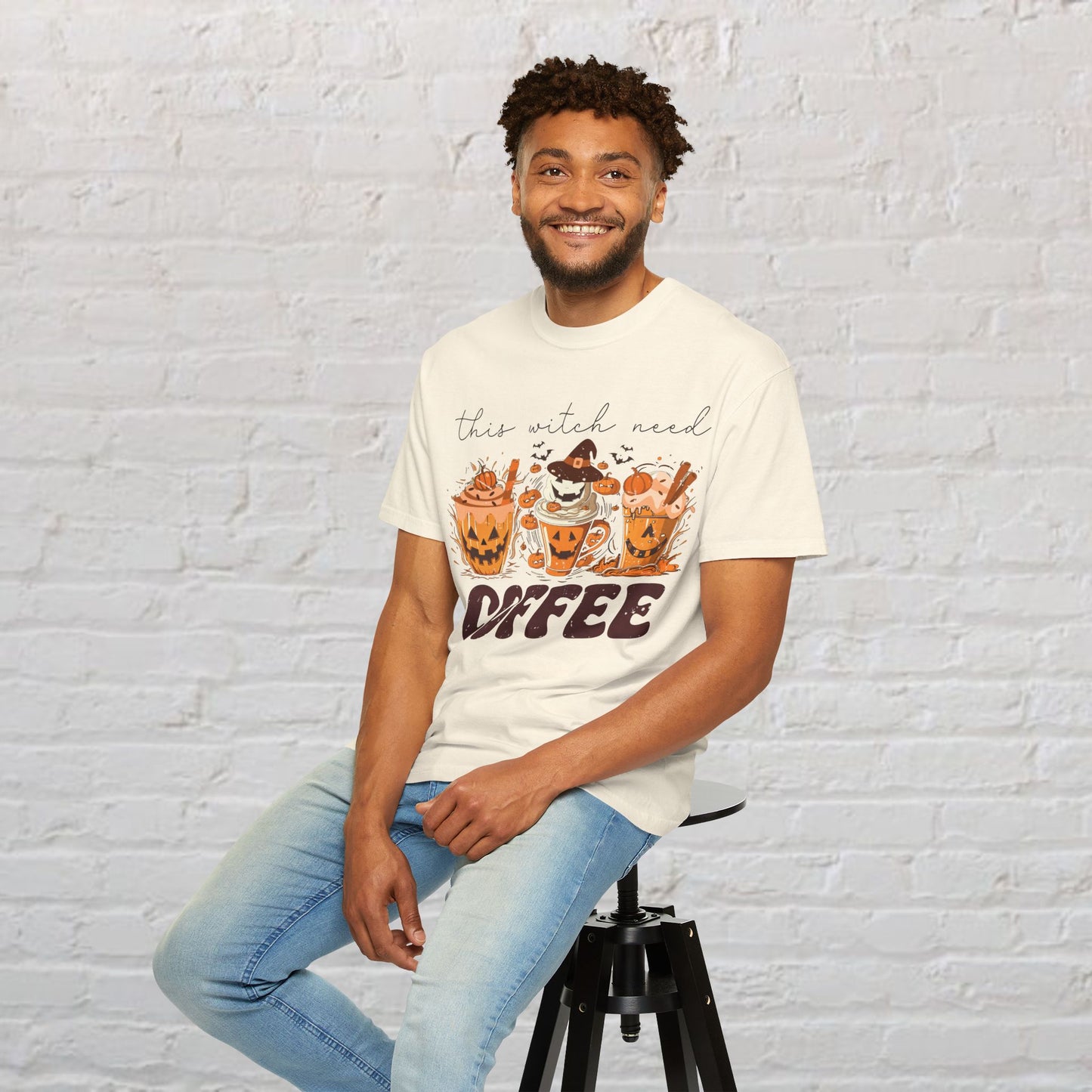 Spooky Mornings Coffee T-Shirt, Cute Ghost Tee, Fall Fashion, Halloween Apparel, Cozy Gift Idea
