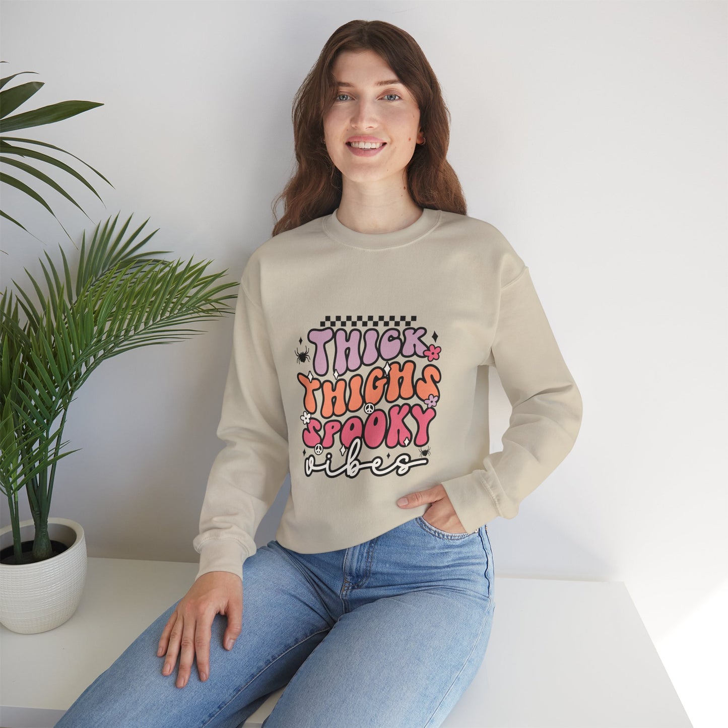 Thick Thighs Spooky Vibes Sweatshirt