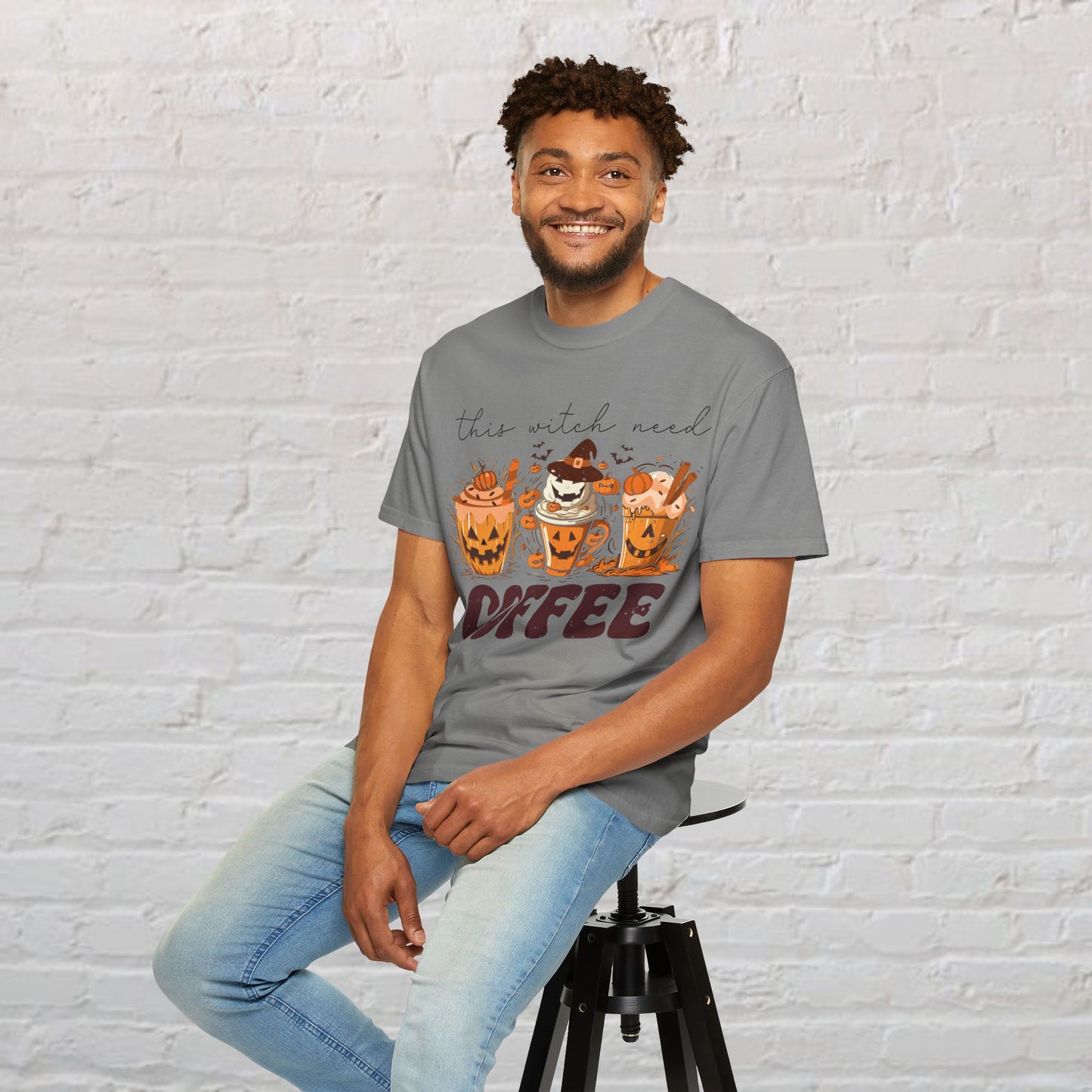 Spooky Mornings Coffee T-Shirt, Cute Ghost Tee, Fall Fashion, Halloween Apparel, Cozy Gift Idea