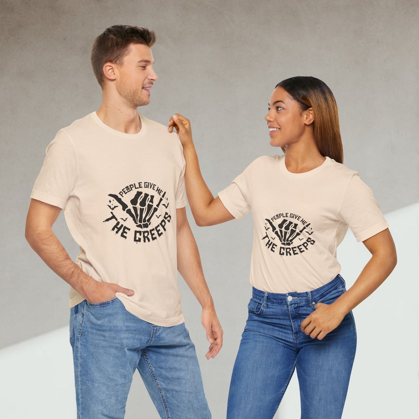 People Give Me The Creeps Unisex Tee – Spooky Halloween Shirt
