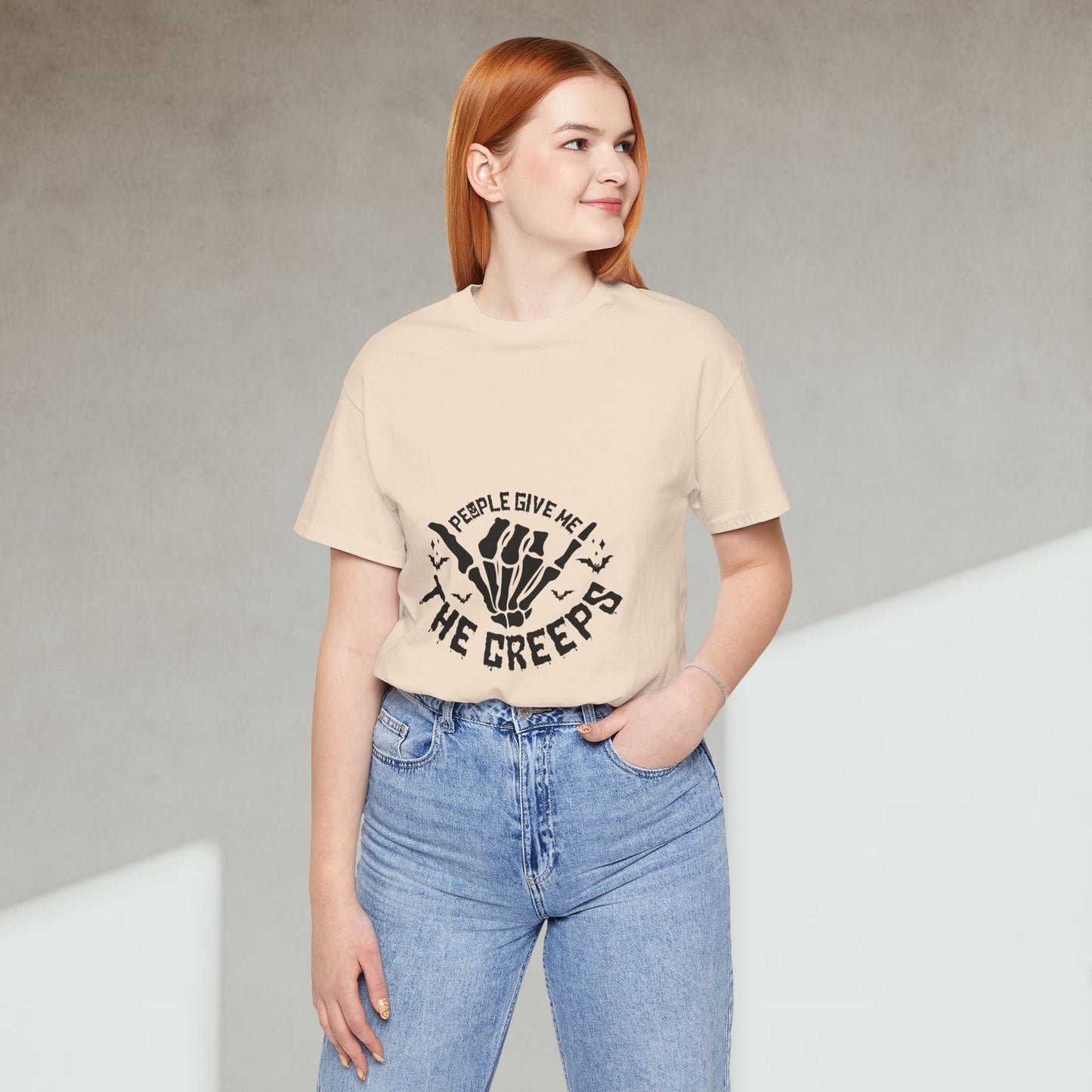 People Give Me The Creeps Unisex Tee – Spooky Halloween Shirt