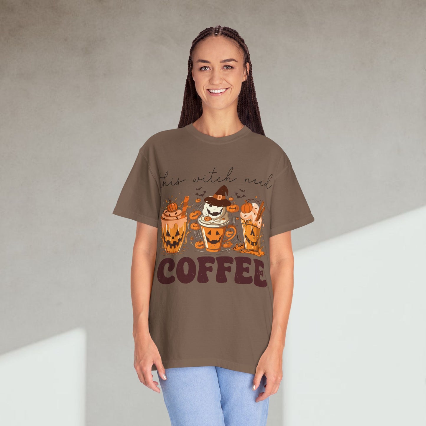 Spooky Mornings Coffee T-Shirt, Cute Ghost Tee, Fall Fashion, Halloween Apparel, Cozy Gift Idea