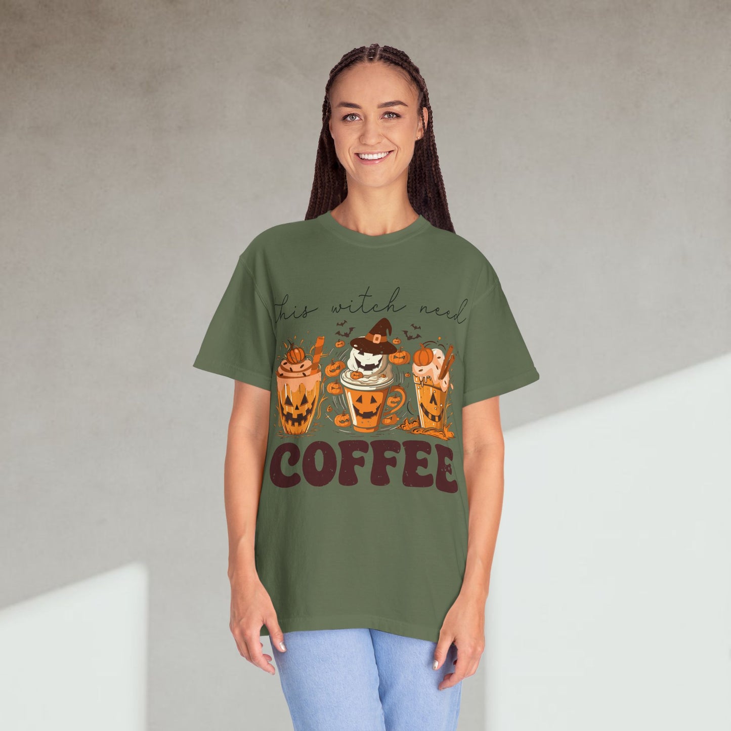 Spooky Mornings Coffee T-Shirt, Cute Ghost Tee, Fall Fashion, Halloween Apparel, Cozy Gift Idea