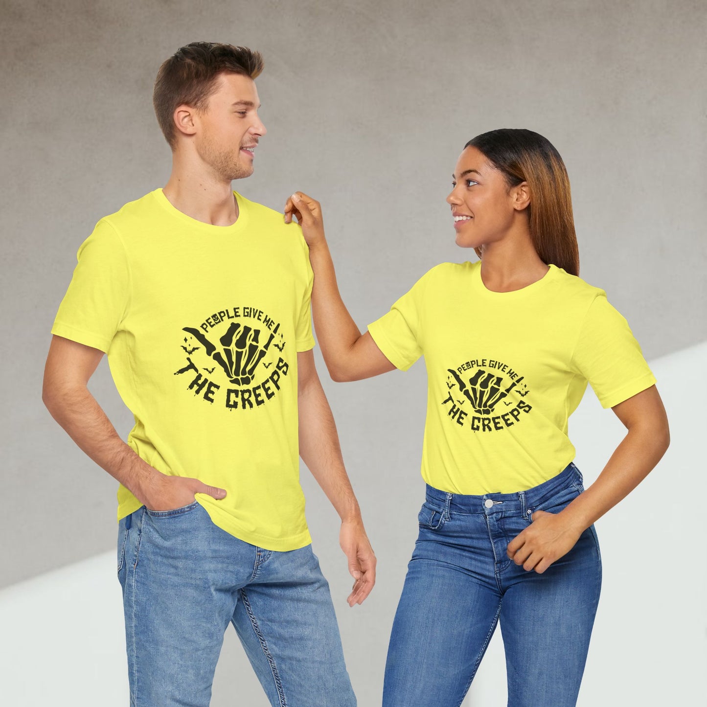 People Give Me The Creeps Unisex Tee – Spooky Halloween Shirt