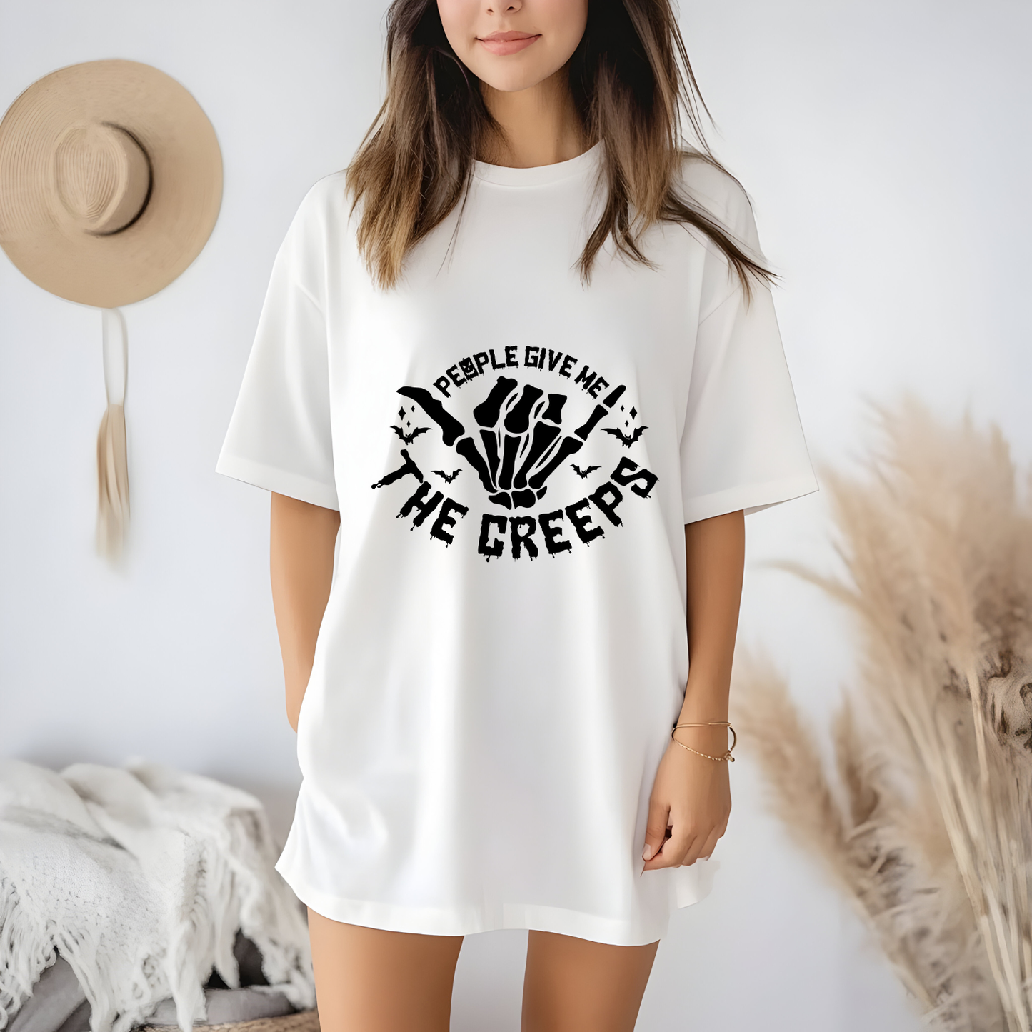 People Give Me The Creeps Unisex Tee – Spooky Halloween Shirt