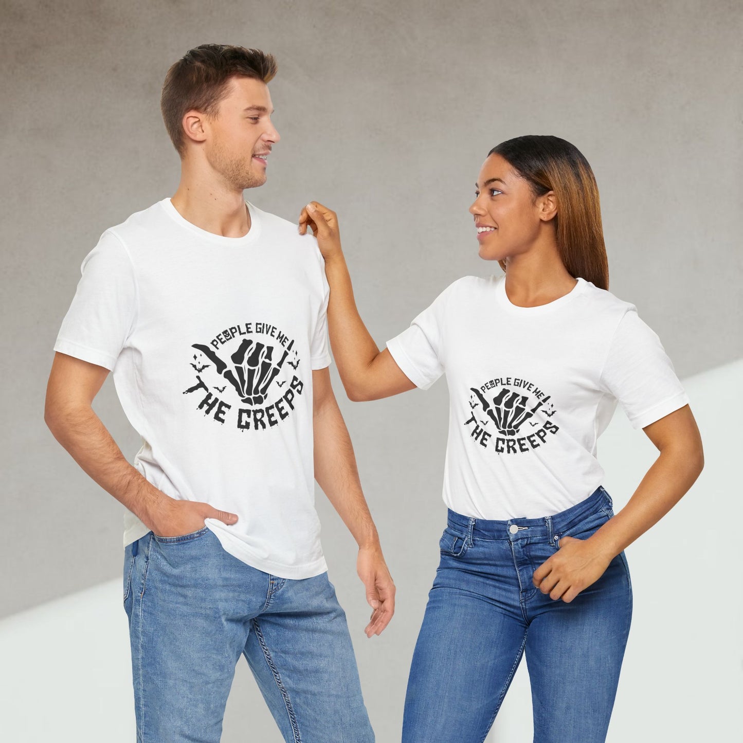 People Give Me The Creeps Unisex Tee – Spooky Halloween Shirt