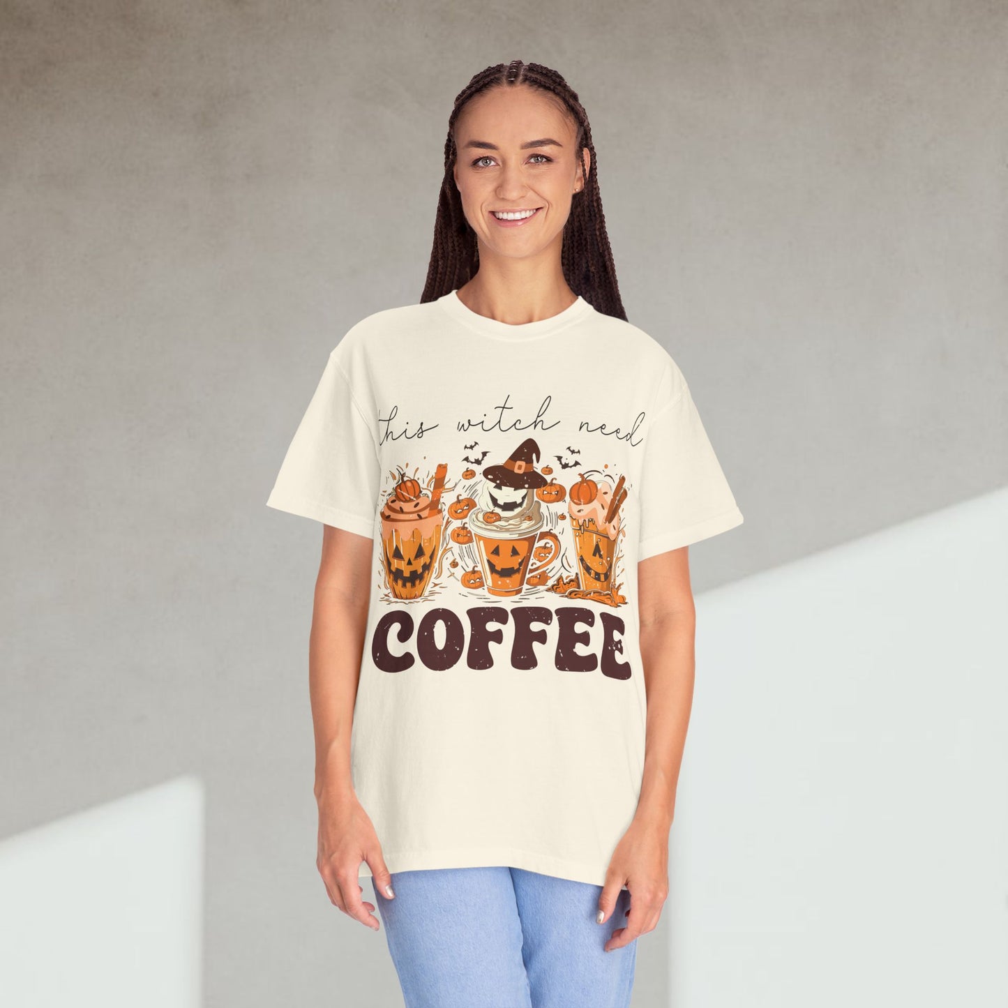 Spooky Mornings Coffee T-Shirt, Cute Ghost Tee, Fall Fashion, Halloween Apparel, Cozy Gift Idea