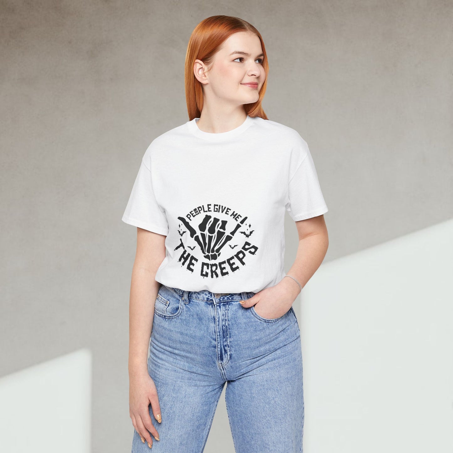People Give Me The Creeps Unisex Tee – Spooky Halloween Shirt