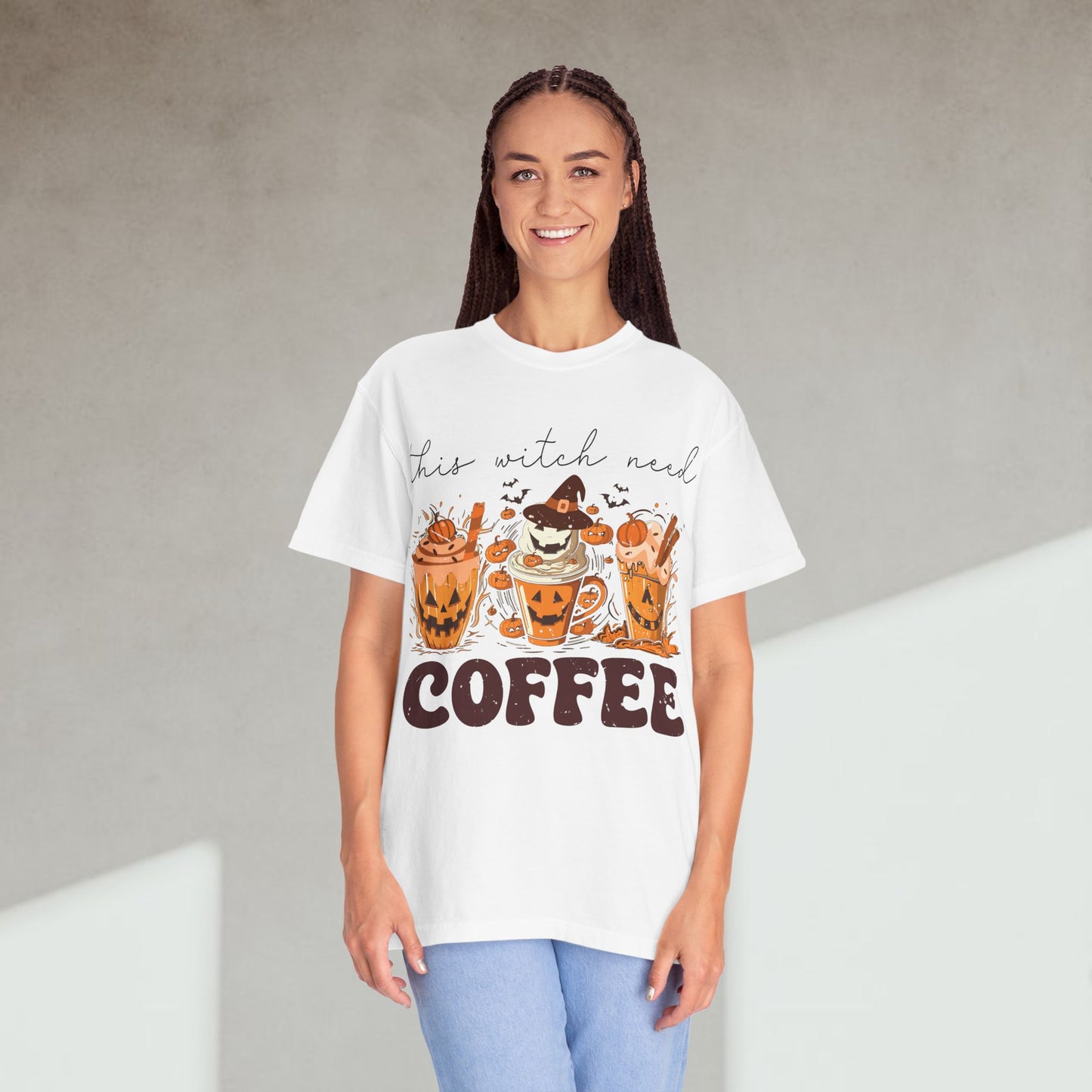 Spooky Mornings Coffee T-Shirt, Cute Ghost Tee, Fall Fashion, Halloween Apparel, Cozy Gift Idea