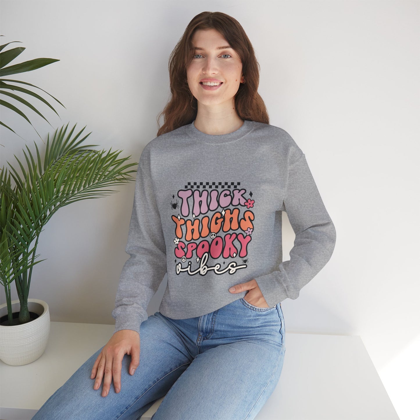 Thick Thighs Spooky Vibes Sweatshirt