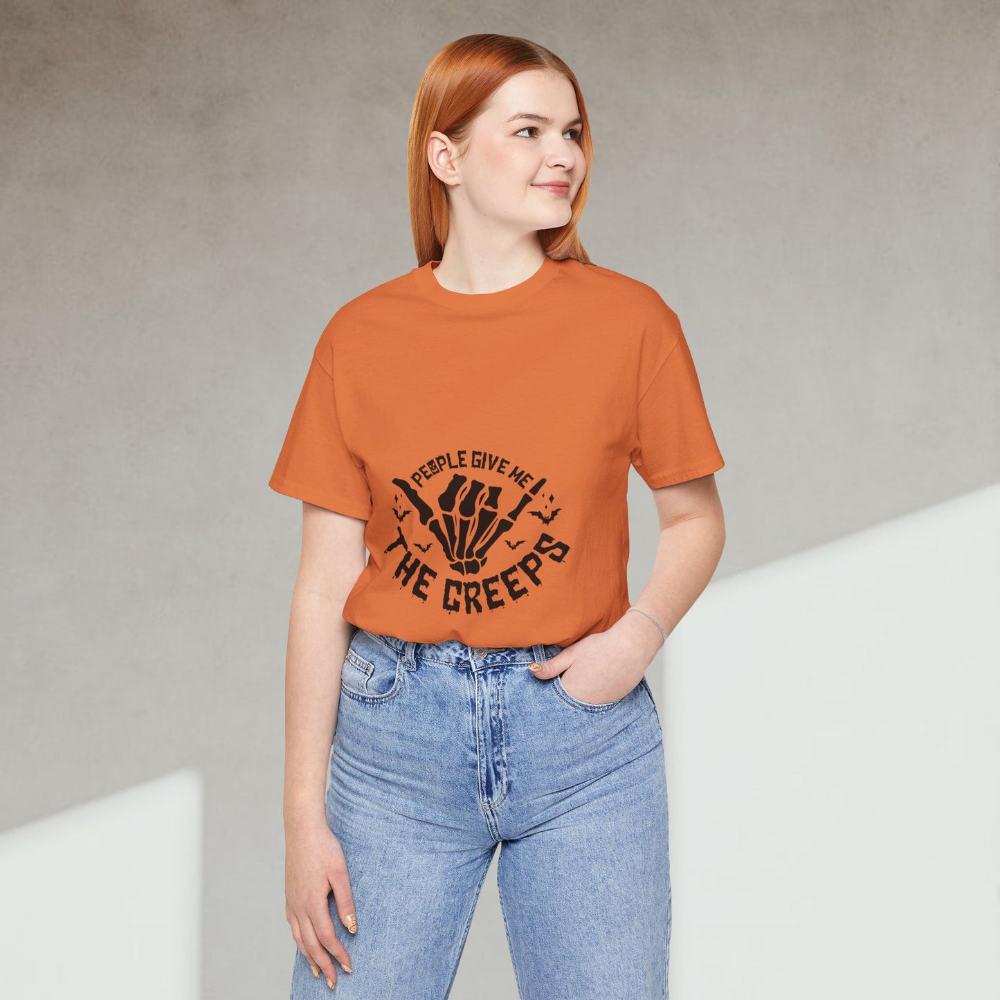 People Give Me The Creeps Unisex Tee – Spooky Halloween Shirt