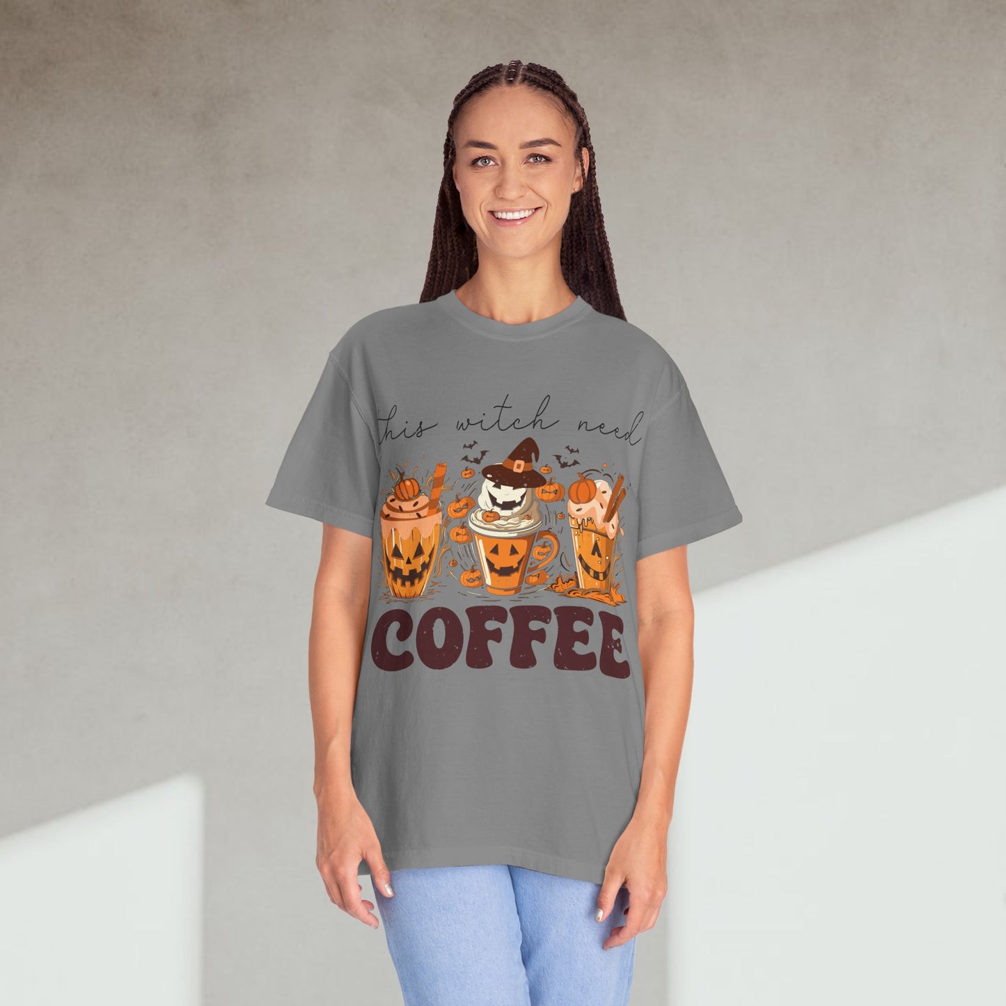 Spooky Mornings Coffee T-Shirt, Cute Ghost Tee, Fall Fashion, Halloween Apparel, Cozy Gift Idea