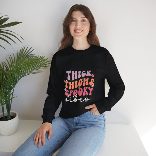 Thick Thighs Spooky Vibes Sweatshirt